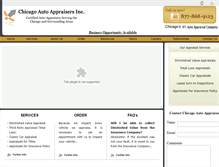 Tablet Screenshot of chicagoautoappraisers.com